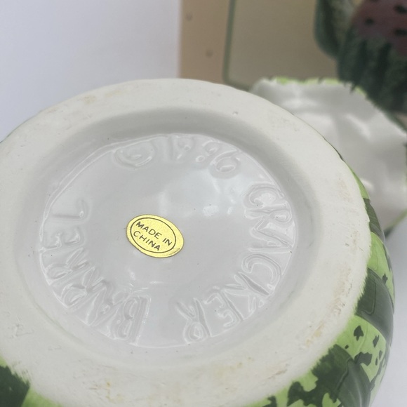 VTG  Cracker Barrel mini Watermelon ceramic Teapot w/ box - Picture 7 of 12